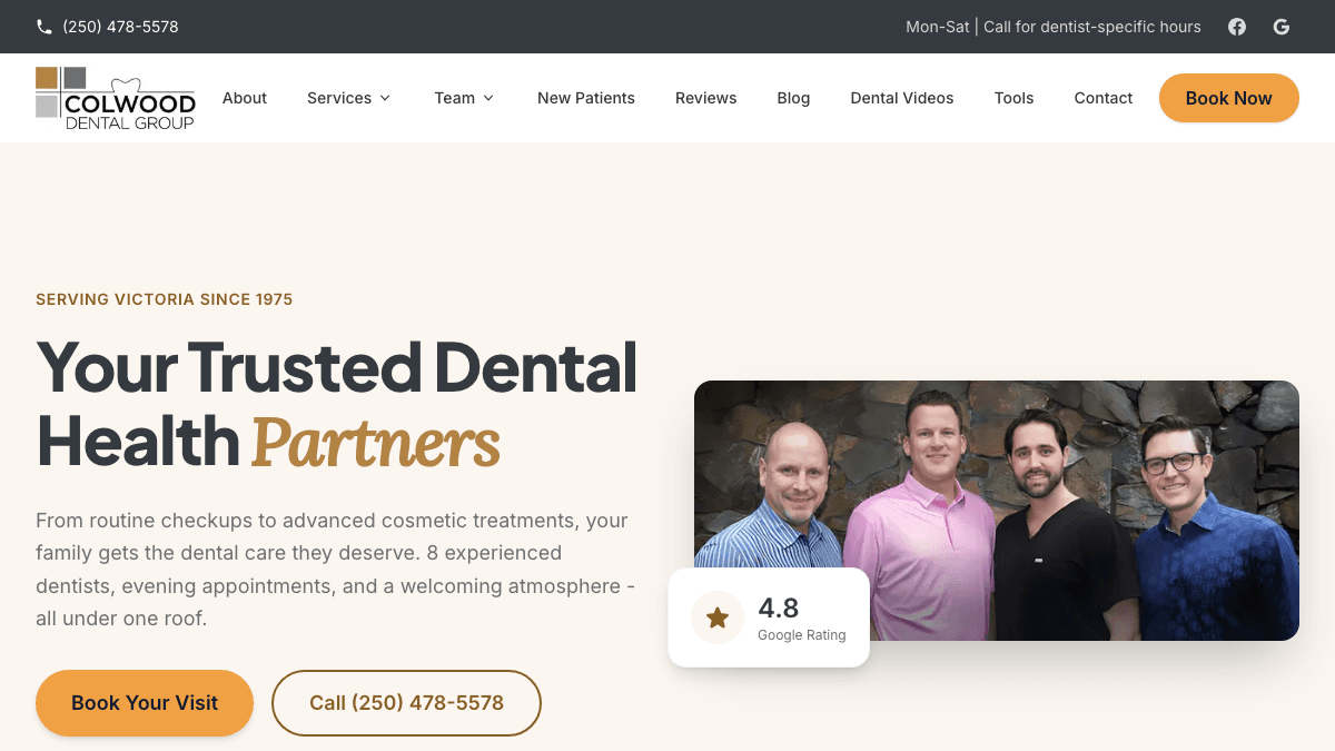 From Drupal to a Modern Dental Experience — after redesign