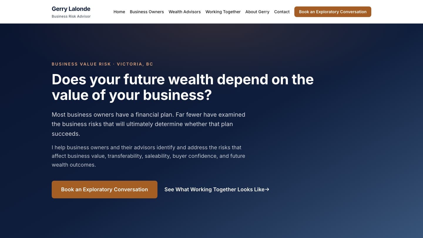 From Wix Template to a Modern, Standards-Perfect Site — after redesign